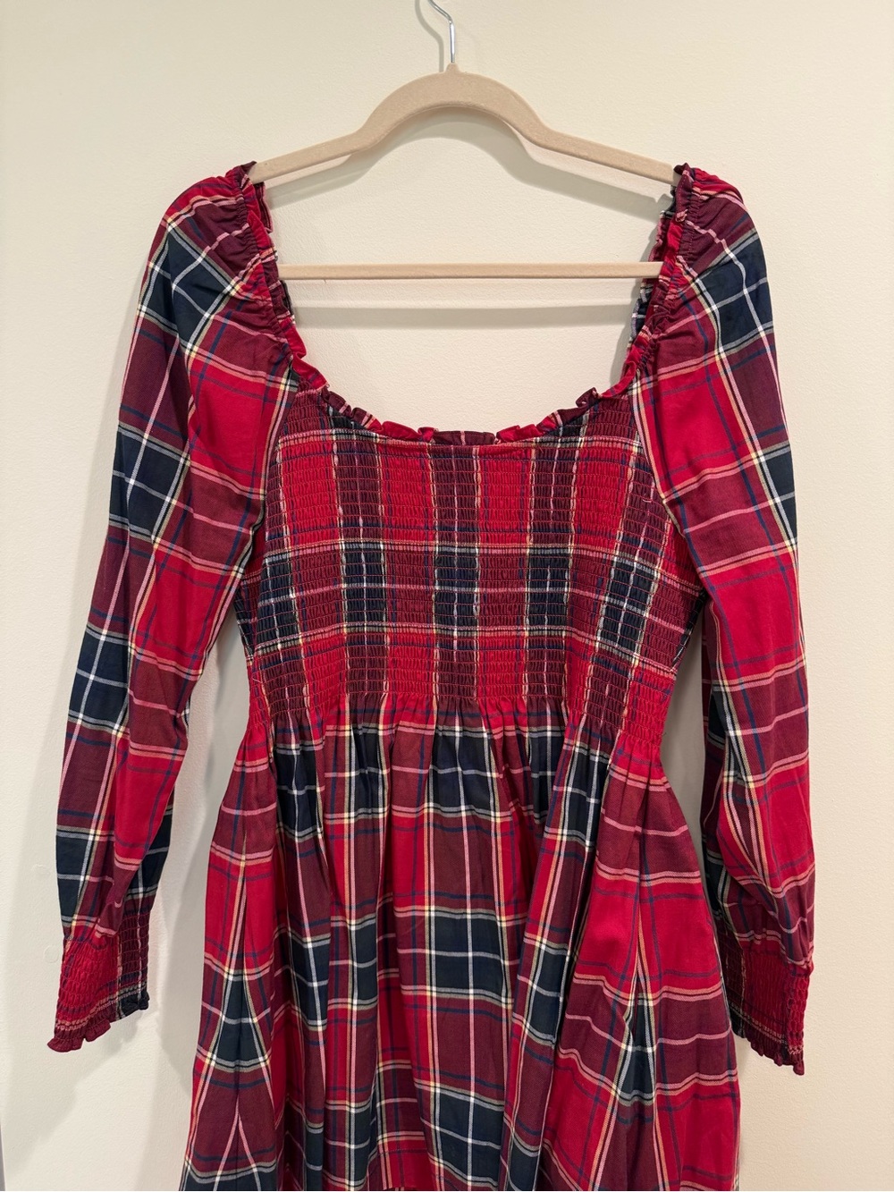 Hill House Norah Nap Dress in Red Tartan - Picture 4 of 4